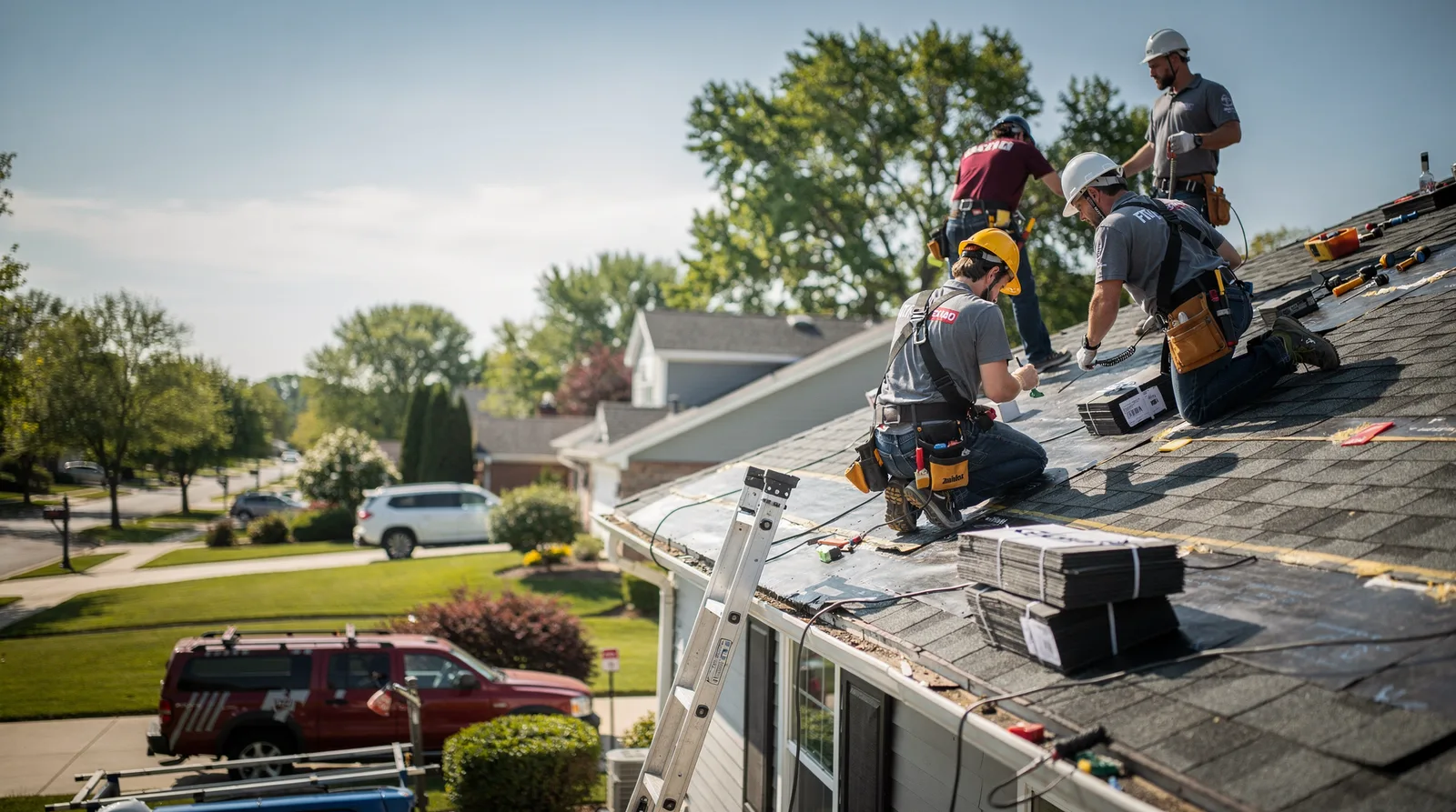 Roof Repair in Blue Grass, IA around you